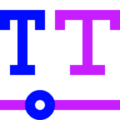 Font Variable Icon from Sharp Neon Set