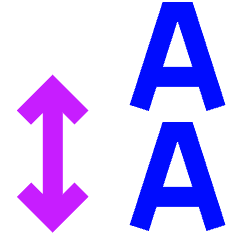 Line Spacing Icon from Sharp Neon Set