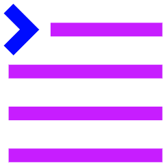 Paragraph Indent First Line Icon from Sharp Neon Set