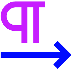 Paragraph Left To Right Icon from Sharp Neon Set