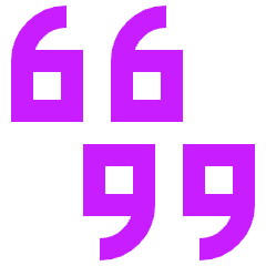 Quotation 3 Icon from Sharp Neon Set
