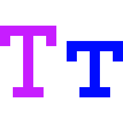 Small Caps Icon from Sharp Neon Set