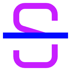 Strikethrough 1 Icon from Sharp Neon Set