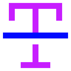 Strikethrough 2 Icon from Sharp Neon Set