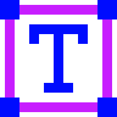 Text Box 1 Icon from Sharp Neon Set