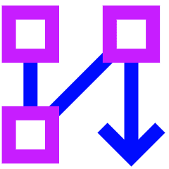 Text Flow Columns Icon from Sharp Neon Set