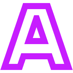 Text Outline Icon from Sharp Neon Set