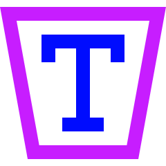 Type Area Icon from Sharp Neon Set