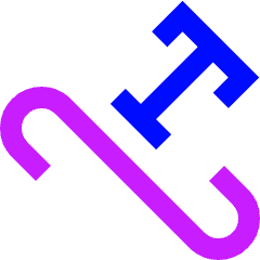 Type On Path Icon from Sharp Neon Set