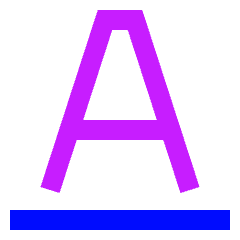 Underline Text 2 Icon from Sharp Neon Set