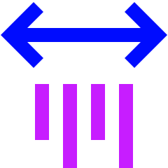 Vertical Text Spacing Icon from Sharp Neon Set