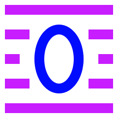 Word Wrap Around Object Icon from Sharp Neon Set
