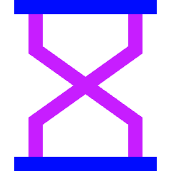 Hourglass Icon from Sharp Neon Set