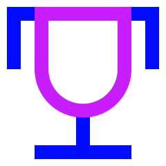 Trophy Icon from Sharp Neon Set