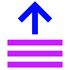 Upload Stack Icon from Sharp Neon Set