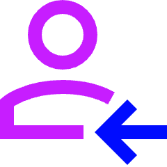 Followers Icon from Sharp Neon Set