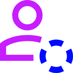 Online Status Away Account Icon from Sharp Neon Set