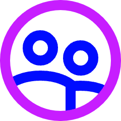 User Multiple Circle Icon from Sharp Neon Set