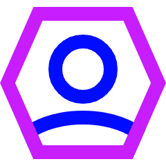 User Nft Profile Picture 1 Icon from Sharp Neon Set