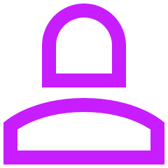 User Single Neutral Female Icon from Sharp Neon Set