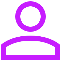User Single Neutral Icon from Sharp Neon Set