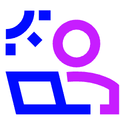 User Work Laptop Outdoor Icon from Sharp Neon Set