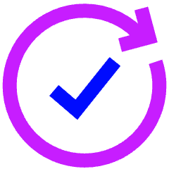 Check Forward Icon from Sharp Neon Set