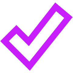 Check Thick Icon from Sharp Neon Set