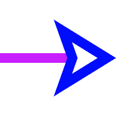 End Point Arrow Icon from Sharp Neon Set