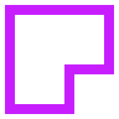 Mitter Corner Icon from Sharp Neon Set