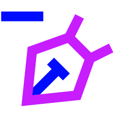 Pen Tool Delete Icon from Sharp Neon Set