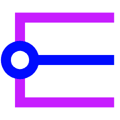 Straight Cap Icon from Sharp Neon Set