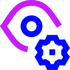 View Setting Gear Icon from Sharp Neon Set
