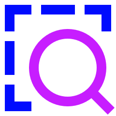 Zoom Area Icon from Sharp Neon Set