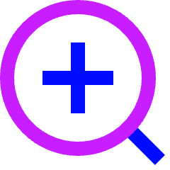 Zoom In Icon from Sharp Neon Set