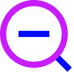 Zoom Out Icon from Sharp Neon Set