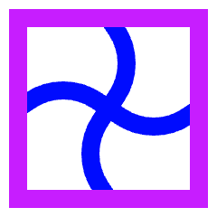 Warp Twist Icon from Sharp Neon Set