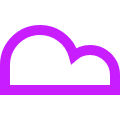 Cloud Icon from Sharp Neon Set