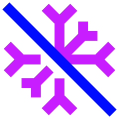 Snow Flake Cross Icon from Sharp Neon Set