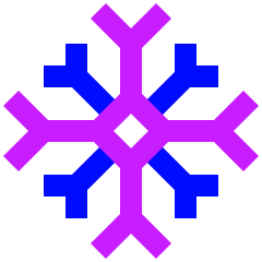 Snow Flake Icon from Sharp Neon Set