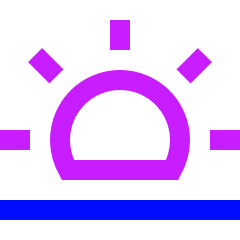 Sunset Icon from Sharp Neon Set