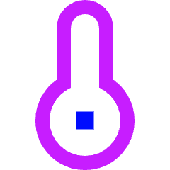 Thermometer Icon from Sharp Neon Set