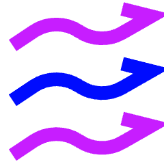 Wind Flow 2 Icon from Sharp Neon Set