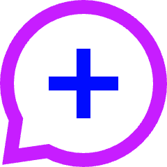 Chat Bubble Oval Add Icon from Sharp Neon Set