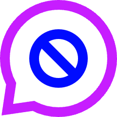 Chat Bubble Oval Block Icon from Sharp Neon Set
