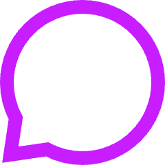 Chat Bubble Oval Icon from Sharp Neon Set