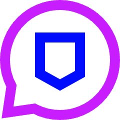 Chat Bubble Oval Protect Icon from Sharp Neon Set