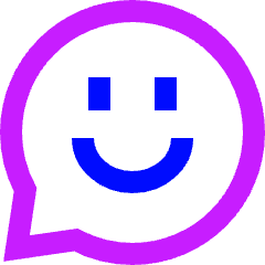 Chat Bubble Oval Smiley 1 Icon from Sharp Neon Set