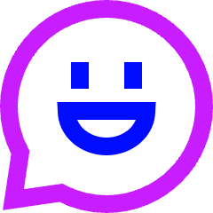Chat Bubble Oval Smiley 2 Icon from Sharp Neon Set