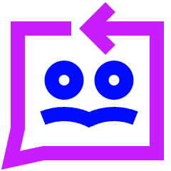 Feedbck Reply Conversation Icon from Sharp Neon Set